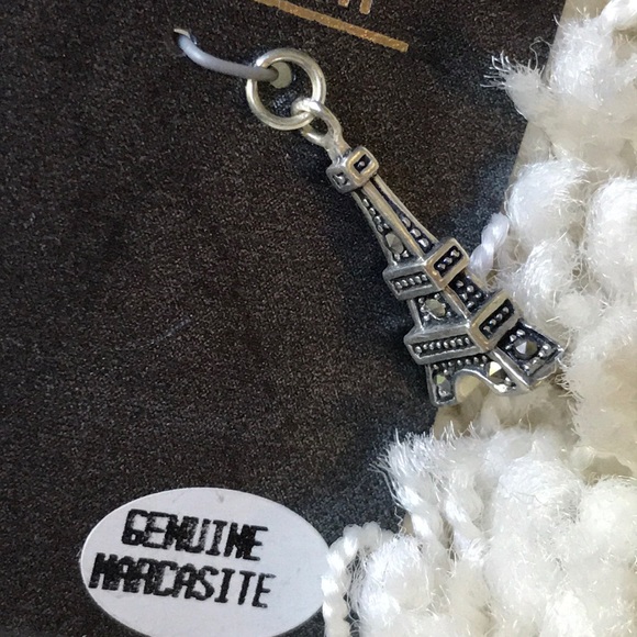 =Sterling Silver Eiffel Tower Charm (2 charms=$25) - Picture 2 of 2